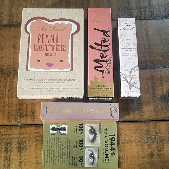 Too Faced Other - NWT Too Faced Bundle PB&J, La Creme, Melted Latex
